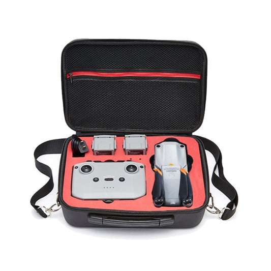 Portable Single Shoulder Storage Travel Carrying PU Cover Case Box for DJI Air 2S(Black + Red Liner) by bashfashion