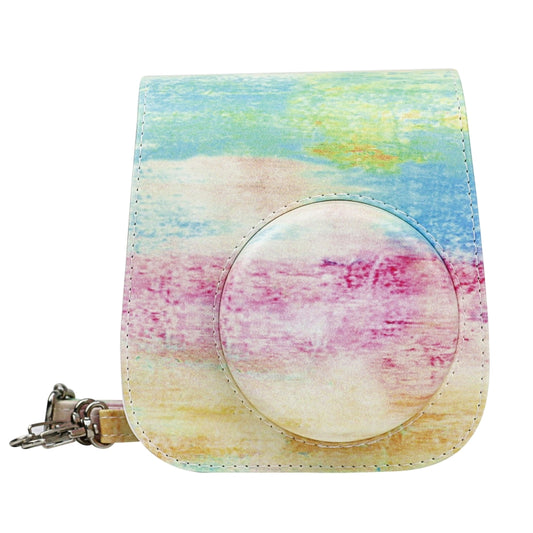 Painted Series Camera Bag with Shoulder Strap for Fujifilm Instax mini 11(Oil Paint) by bashfashion