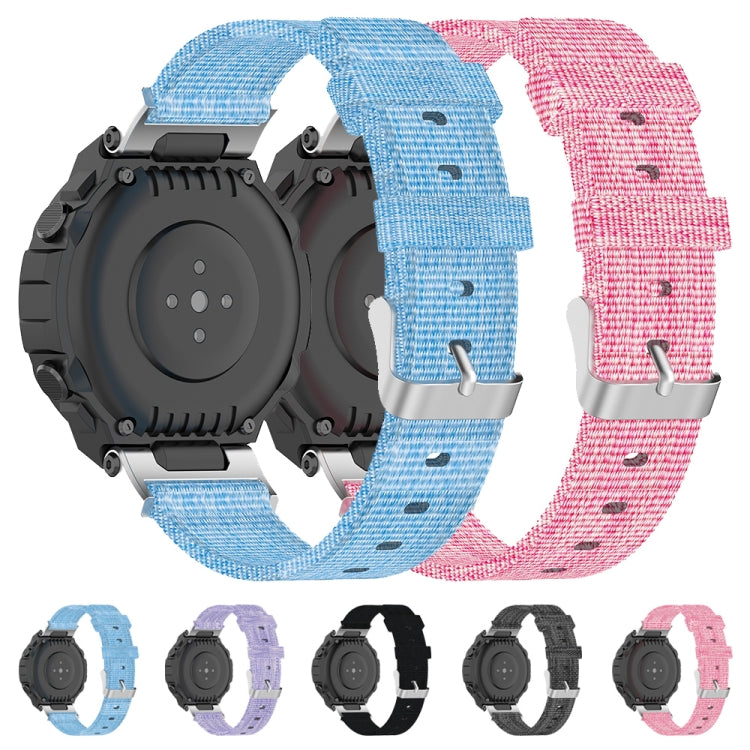 For Amazfit T-Rex Pro / Amazfit T-Rex Nylon Canvas Watch Band with Dismantling Tools, One Size(Grey) by bashfashion