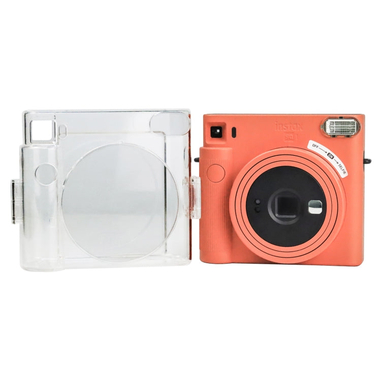 Clear Crystal Camera Bag with Shoulder Strap for Fujifilm Instax Square SQ1 by bashfashion