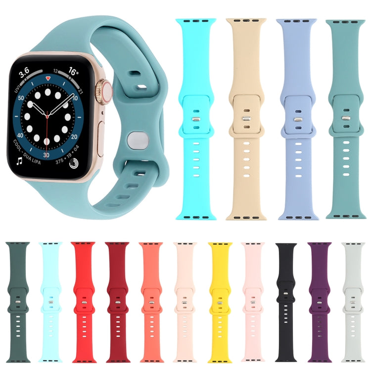 Double Wear Rivets Watch Band For Series 7 41mm / 6 & SE & 5 & 4 40mm / 3 & 2 & 1 38mm(White) by bashfashion