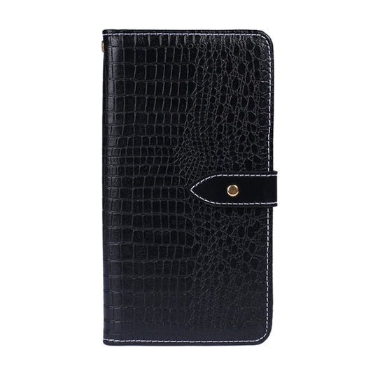 For Motorola Moto G50 idewei Crocodile Texture Horizontal Flip Leather Case with Holder & Card Slots & Wallet(Black) by idewei