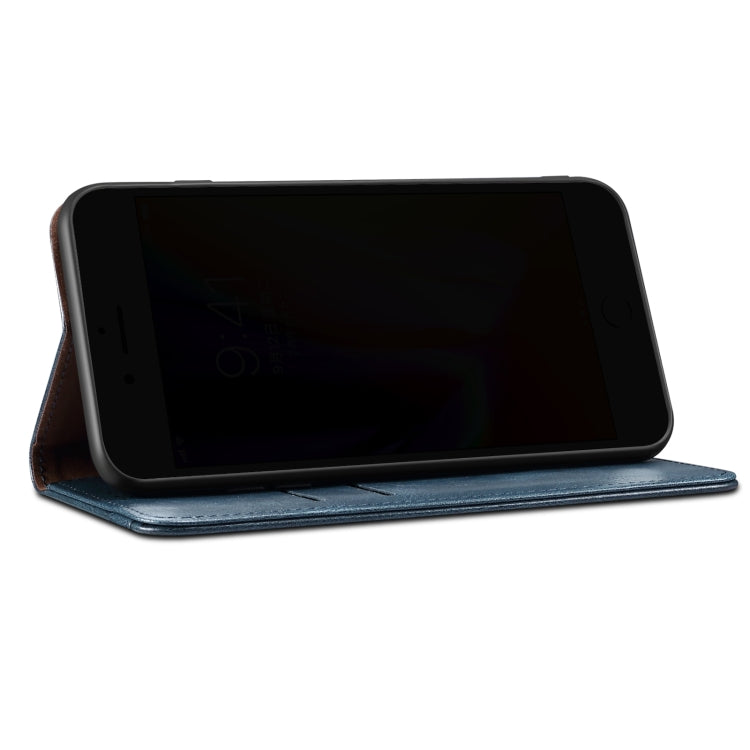 For Xiaomi Mi 11 Ultra Simple Wax Crazy Horse Texture Horizontal Flip Leather Case with Card Slots & Wallet(Navy Blue) by bashfashion