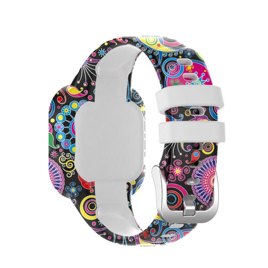For Garmin Vivofit JR3 Silicone Printing Watch Band(Peacock) by bashfashion