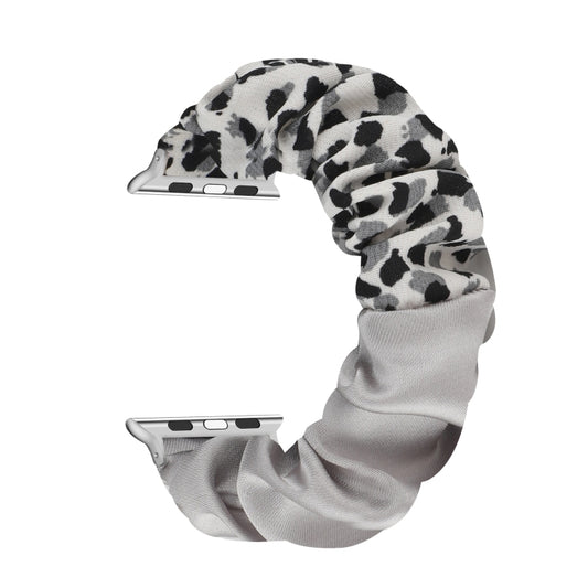 Butterfly Pattern Hair Ring Cloth Watch Band For Apple Watch Series 9&8&7 41mm / SE 3&SE 2&6&SE&5&4 40mm / 3&2&1 38mm(C) by bashfashion