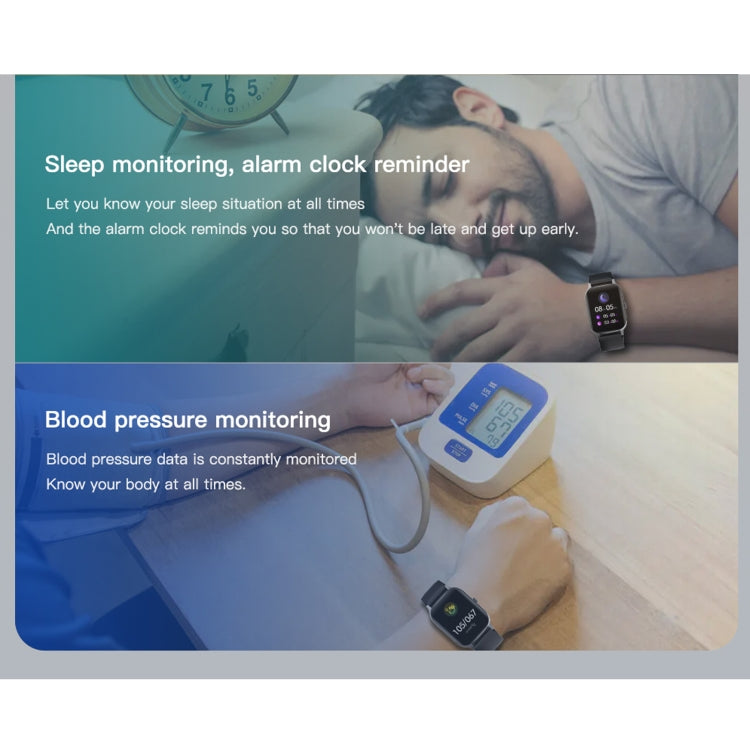 F37 1.69 inch TFT Screen IP67 Waterproof Smart Watch, Support Body Temperature Monitoring / Heart Rate Monitoring / Blood Pressure Monitoring(Green) by bashfashion