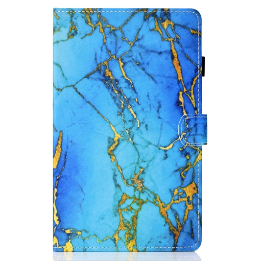 For Samsung Galaxy Tab A7 Lite 8.7 (2021) T220 Coloured Drawing Stitching Horizontal Flip Leather Case with Holder & Card Slot(Gilded Marble) by bashfashion