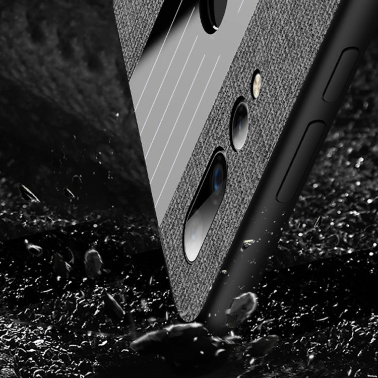 For Huawei nova 4e XINLI Stitching Cloth Textue Shockproof TPU Protective Case(Grey) by XINLI