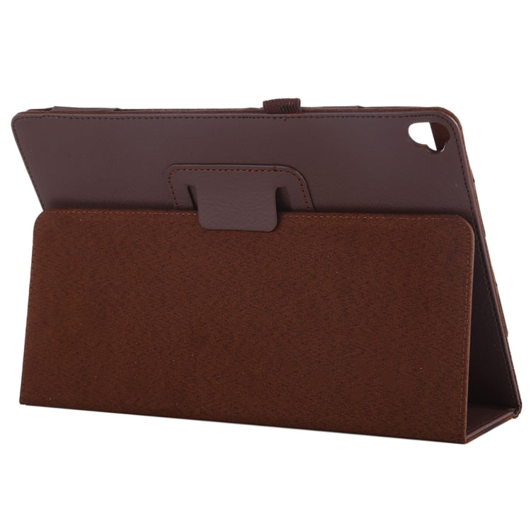 Litchi Texture Horizontal Flip Leather Case with Holder For iPad 10.5 / iPad 10.2 2021 / 2020 / 2019(Brown) by bashfashion