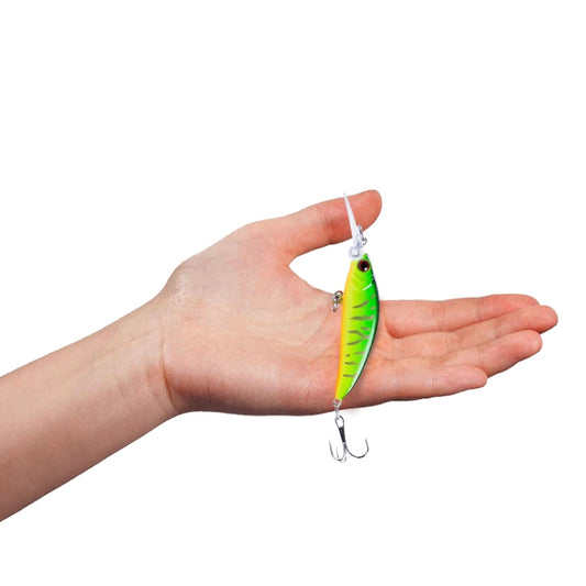 HENGJIA Long Throw Bionic Cocked Mouth Fake Bait Fishing Three-jaw Treble Hooks(4#) by HENGJIA