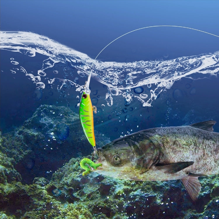 HENGJIA Long Throw Bionic Cocked Mouth Fake Bait Fishing Three-jaw Treble Hooks(5#) by HENGJIA