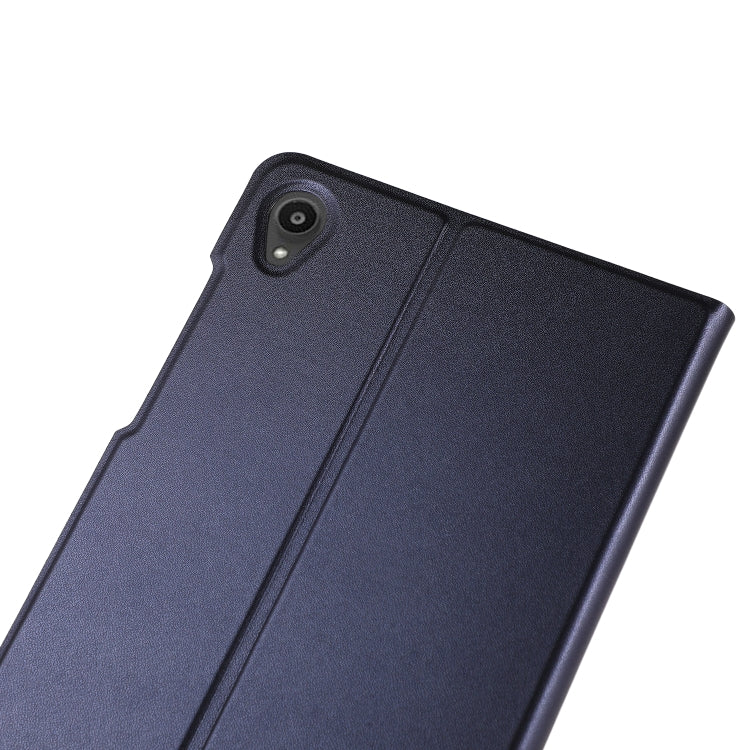For Lenovo Tab M8 8705/8505 Voltage Craft Texture TPU Horizontal Flip Protective Case with Holder(Dark Blue) by bashfashion
