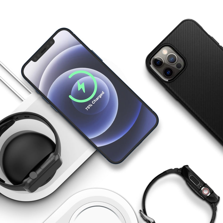 2 In 1 Multi-function Magsafe Charging Stand Holder for Apple Watch / iPhone(White) by bashfashion