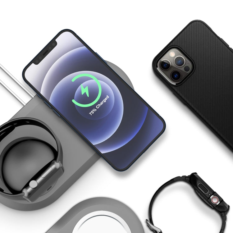 2 In 1 Multi-function Magsafe Charging Stand Holder for Apple Watch / iPhone(Grey) by bashfashion