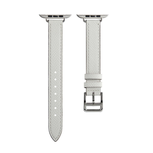 B Style Leather Watch Band Watch Band For Apple Watch Ultra 49mm&Watch Ultra 2 49mm / Series 9&8&7 45mm / SE 3&SE 2&6&SE&5&4 44mm / 3&2&1 42mm(White)
