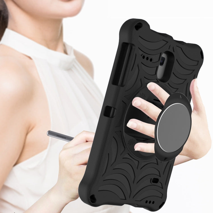 For Samsung Galaxy Tab A 8.0 2018 SM-T387W / SM-T387V & Tab A 8.0 SM-T385 / T380 & Tab 4 T330 & Tab E 8.0 T377 Spider King EVA Protective Case with Adjustable Shoulder Strap & Holder(Black) by bashfashion