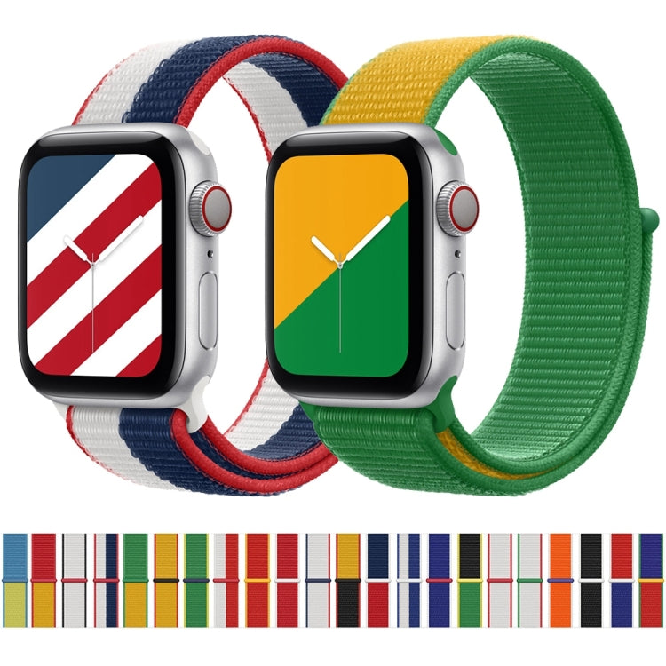 International Series Loopback Watch Bands For Apple Watch Series 9&8&7 41mm / SE 3&SE 2&6&SE&5&4 40mm / 3&2&1 38mm(Denmark) by bashfashion