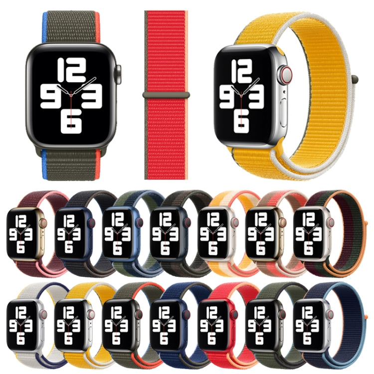 Loop Type Sport Watch Band For Apple Watch Series 9&8&7 41mm / SE 3&SE 2&6&SE&5&4 40mm / 3&2&1 38mm (Pine Needle Green) by bashfashion