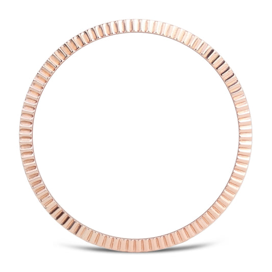 For Samsung Galaxy Watch 3 41mm Smart Watch Wave Texture Bezel Ring(Rose Gold) by ENKAY