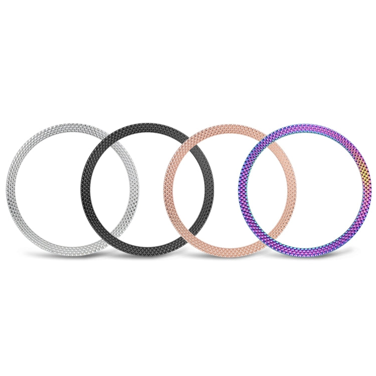 For Samsung Galaxy Watch 3 41mm Smart Watch Rhombus Texture Bezel Ring(Black) by ENKAY