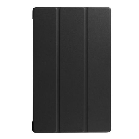 For Amazon Kindle Fire HD 10 2017 / 2019Custer Texture Horizontal Flip Leather Case with Three-folding Holder & Sleep / Wake-up Function(Black) by bashfashion