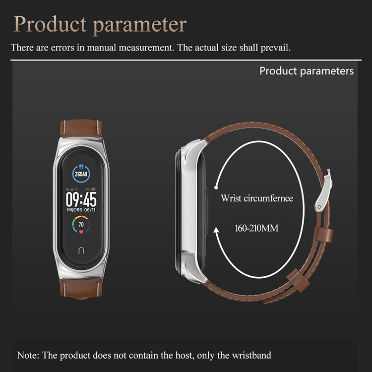 For Xiaomi Mi Band 6 / 5 / 4 / 3 Mijobs CS Microfiber Leather Watch Band(Red + Silver) by MIJOBS