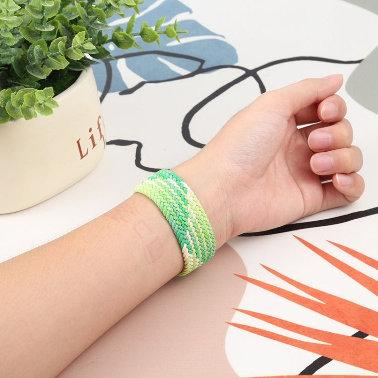 Single Loop Weaving Nylon Watch Band, Size: L 155mm For Apple Watch Series 9&8&7 41mm / SE 3&SE 2&6&SE&5&4 40mm / 3&2&1 38mm(Fragrant Orange) by bashfashion