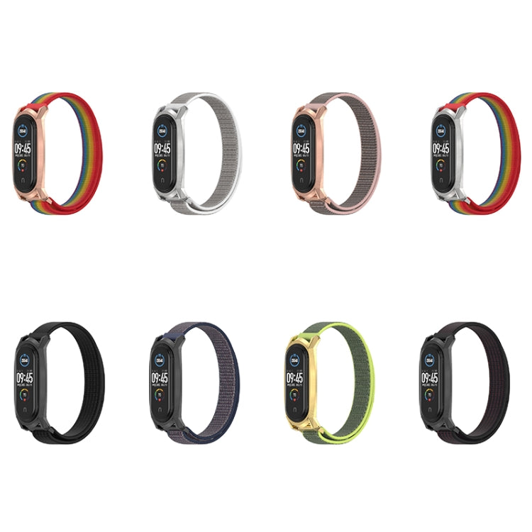For Xiaomi Mi Band 6 / 5 / 4 / 3 Mijobs GT Nylon Loop Watch Band(Yellow Gold) by MIJOBS