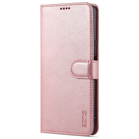 For Honor X20 SE AZNS Skin Feel Calf Texture Horizontal Flip Leather Case with Card Slots & Holder & Wallet(Rose Gold) by AZNS