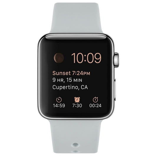 Silicone Watch Band For Apple Watch Ultra 49mm&Watch Ultra 2 49mm / Series 9&8&7 45mm / SE 3&SE 2&6&SE&5&4 44mm / 3&2&1 42mm(Light White) by bashfashion