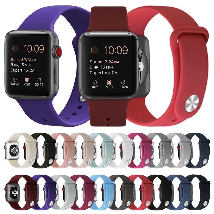 Silicone Watch Band For Apple Watch Ultra 49mm&Watch Ultra 2 49mm / Series 9&8&7 45mm / SE 3&SE 2&6&SE&5&4 44mm / 3&2&1 42mm(Brick Cyan) by bashfashion