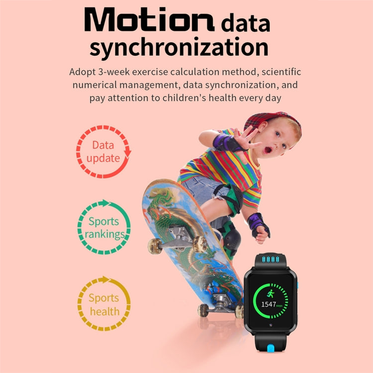 W5 1.54 inch Full-fit Screen Dual Cameras Smart Phone Watch, Support SIM Card / GPS Tracking / Real-time Trajectory / Temperature Monitoring, 2GB+16GB(Black Blue) by bashfashion