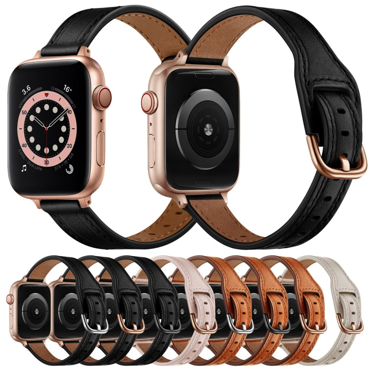 Women Starry Sky Style Leather Watch Band For Apple Watch Series 9&8&7 41mm / SE 3&SE 2&6&SE&5&4 40mm / 3&2&1 38mm(Brown Silver Buckle) by bashfashion