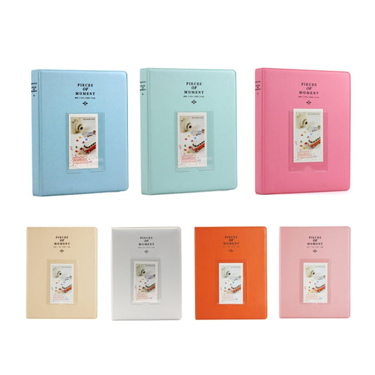 128 Pockets Photo Book Album Name Card Holder for Fujifilm Instax Mini 8 /7s /70 /25 /50s /90(Peach Color) by bashfashion