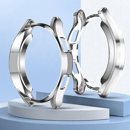 For Samsung Galaxy Watch4 Classic 46mm Electroplating Hollow Half-pack TPU Protective Case(Silver) by ENKAY