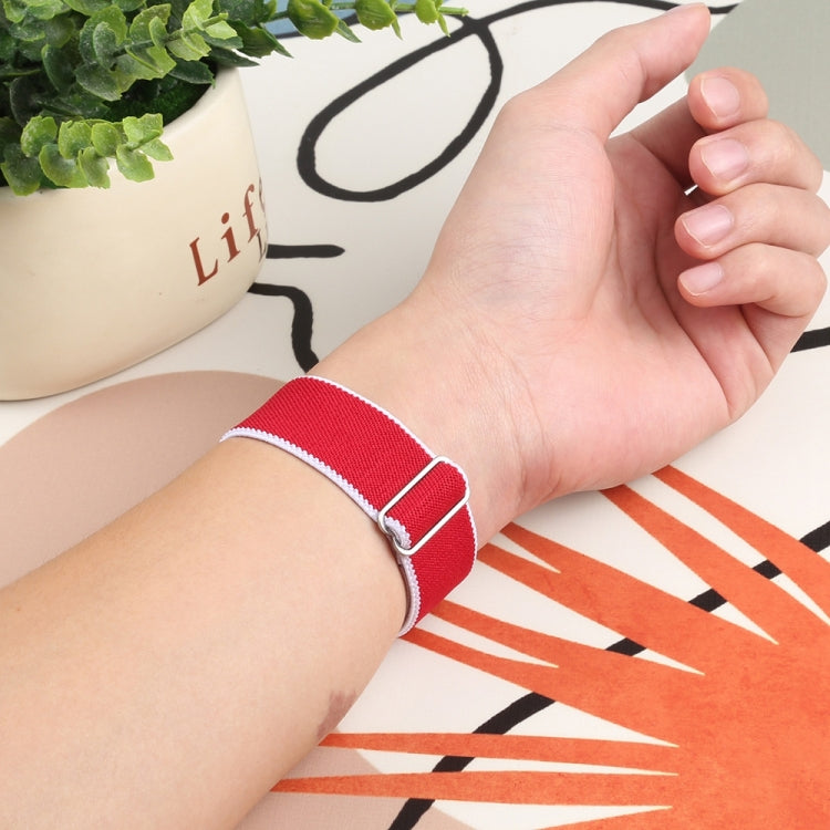 High Elastic Nylon Watch Band For Apple Watch Ultra 49mm&Watch Ultra 2 49mm / Series 9&8&7 45mm / SE 3&SE 2&6&SE&5&4 44mm / 3&2&1 42mm(China) by bashfashion