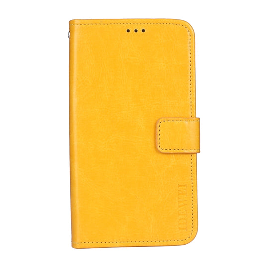idewei Crazy Horse Texture Horizontal Flip Leather Case with Holder & Card Slots & Wallet For Honor Magic3 Pro(Yellow) by idewei