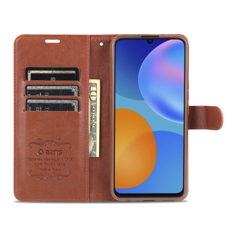 AZNS Sheepskin Texture Horizontal Flip Leather Case with Holder & Card Slots & Wallet For Honor Play 20(Brown) by AZNS