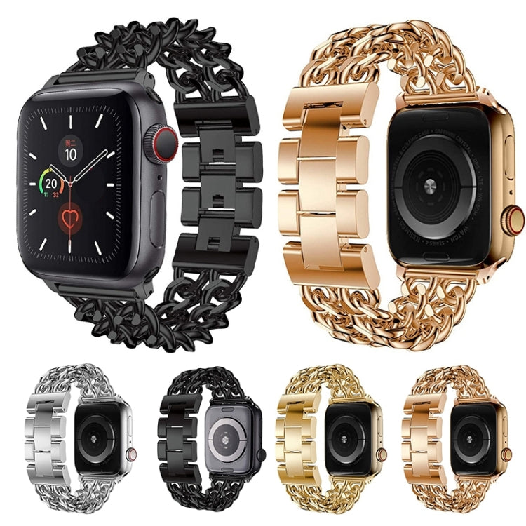 Metal Cowboy Watch Band For Apple Watch Series 9&8&7 41mm / SE 3&SE 2&6&SE&5&4 40mm / 3&2&1 38mm(Silver) by bashfashion
