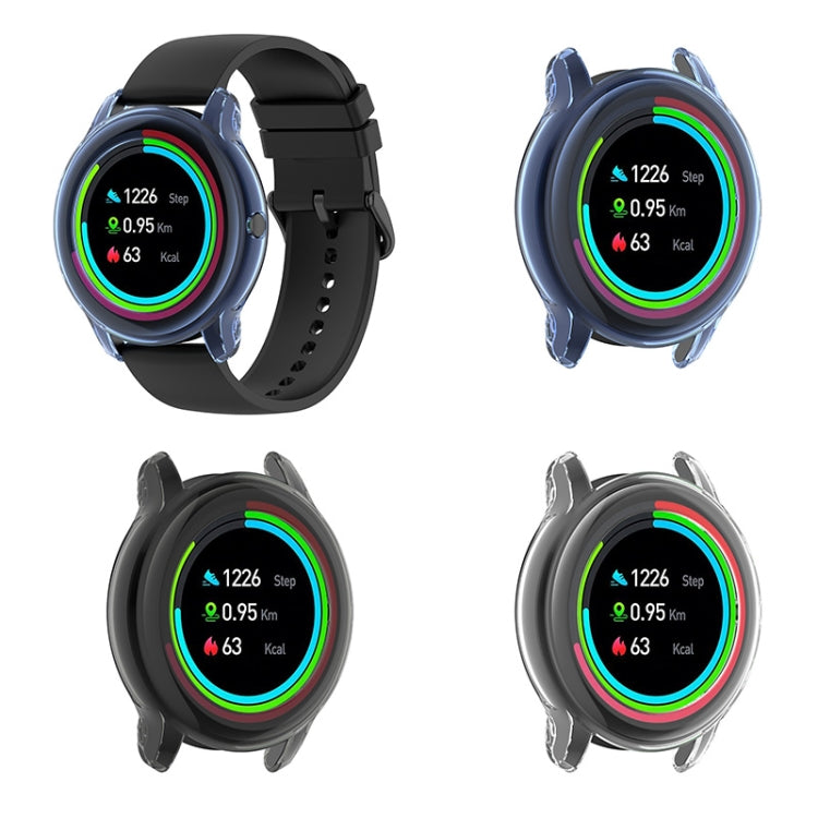 For Xiaomi IMILAB KW66 / YAMAY SW022 Half Coverage Hollowed TPU Protective Case(Transparent Blue) by bashfashion