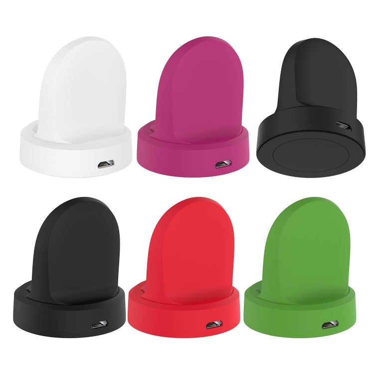 For Samsung Galaxy Watch4 Classic / Galaxy Watch4 Universal Silicone Charger Holder(Black) by bashfashion