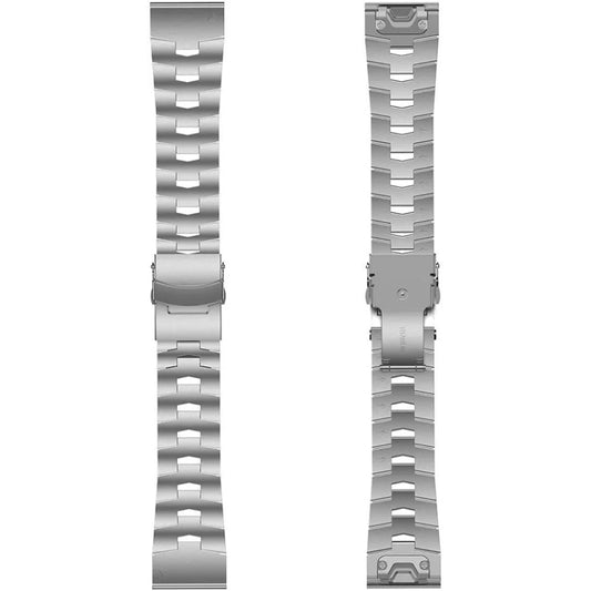 For Garmin Fenix 6X 26mm Titanium Alloy Quick Release Watch Band(Silver) by bashfashion