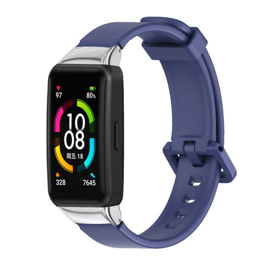 For Huawei Band 6 / Honor Band 6 / 7 MIJOBS Universal Breathable Silicone Watch Band(Blue) by MIJOBS