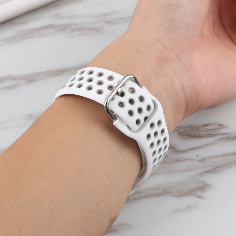 Silicone Watch Band + Protective Case with Screen Protector Set For Apple Watch Series 3 & 2 & 1 38mm(White) by bashfashion