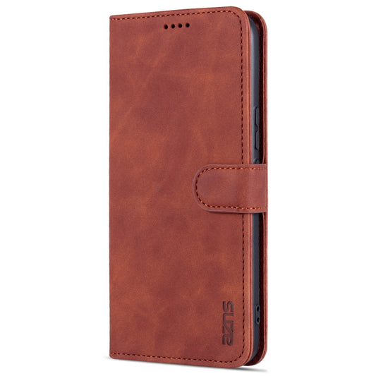 For Honor Play 20 AZNS Skin Feel Calf Texture Horizontal Flip Leather Case with Card Slots & Holder & Wallet(Brown) by AZNS