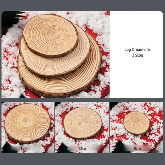3 in 1 Creative Crude Log Pile Christmas Theme Shooting Props DIY Decorative Ornaments Background Photo Photography Props(Log Ornaments) by bashfashion