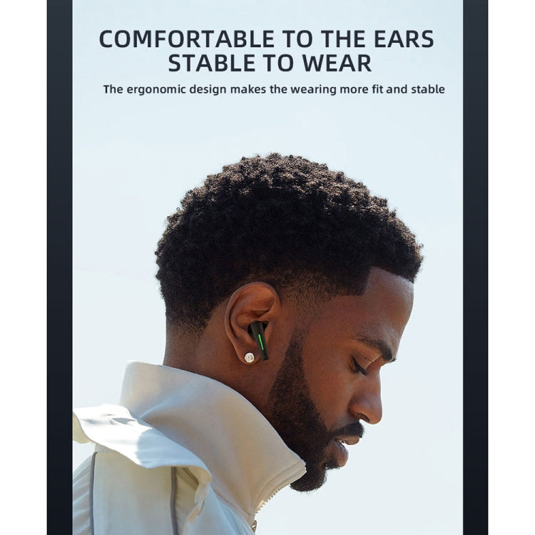 Original Lenovo XT80 TWS Game / Music Dual Mode Bluetooth Earphone with Breathing Light & Charging Box(Black) by Lenovo