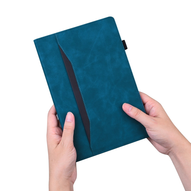 For iPad mini 6 / mini 2024 Splicing Shockproof Leather Tablet Case(Blue) by bashfashion