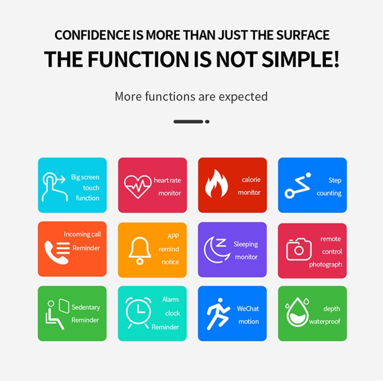 PTone 1.44 inch HD Touch Screen IP67 Waterproof Smart Watch, Support Sleep Monitoring / Heart Rate Monitoring / Blood Pressure Monitoring(Pink) by bashfashion