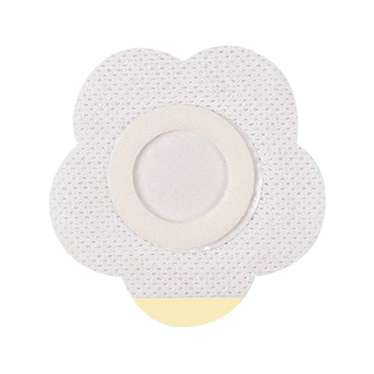 50pcs 043 Non-woven Stickers Wound Anti-seepage Three-volt Medicinal Patch, Size:7x7x3cm (Plum Shape) by bashfashion